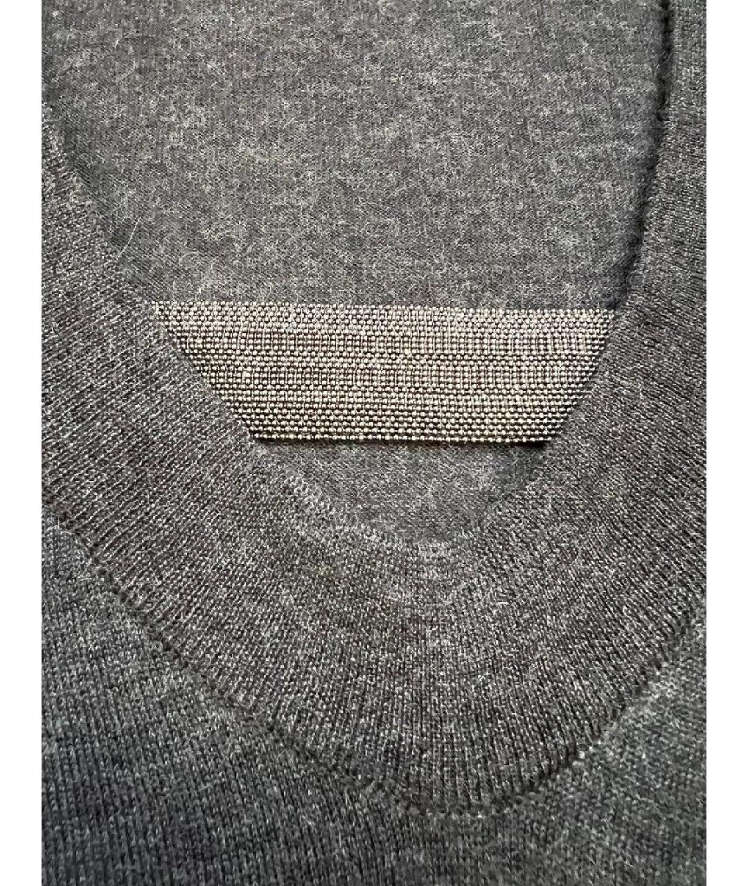 BRUNELLO CUCINELLI Антрацитовое повседневное платье, фото 3