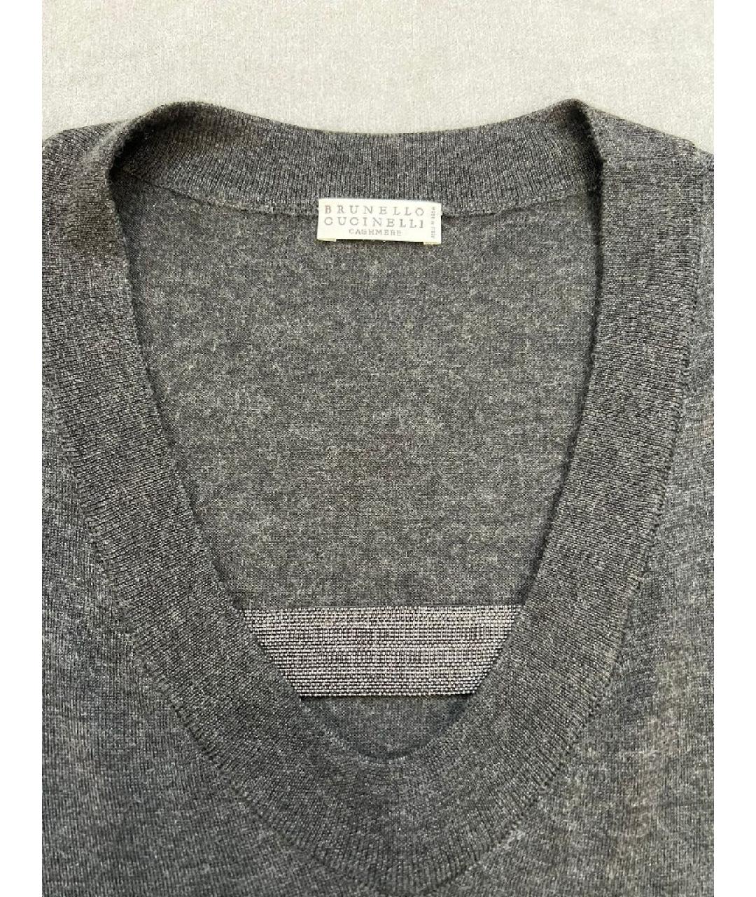 BRUNELLO CUCINELLI Антрацитовое повседневное платье, фото 4