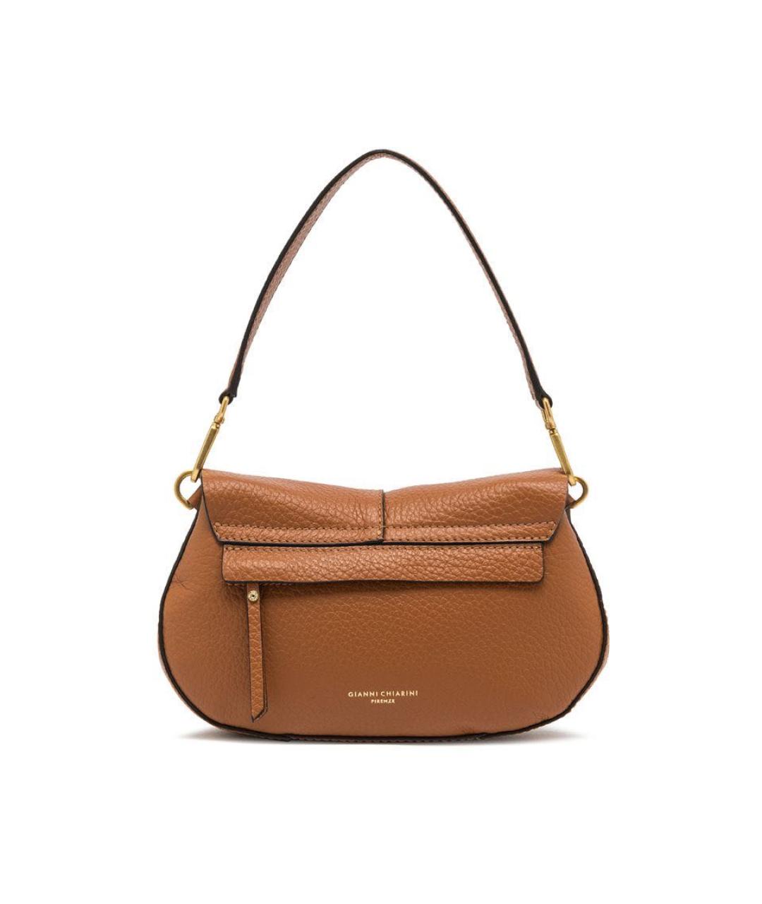 Gianni Chiarini Коричневая кожаная сумка с короткими ручками, фото 3