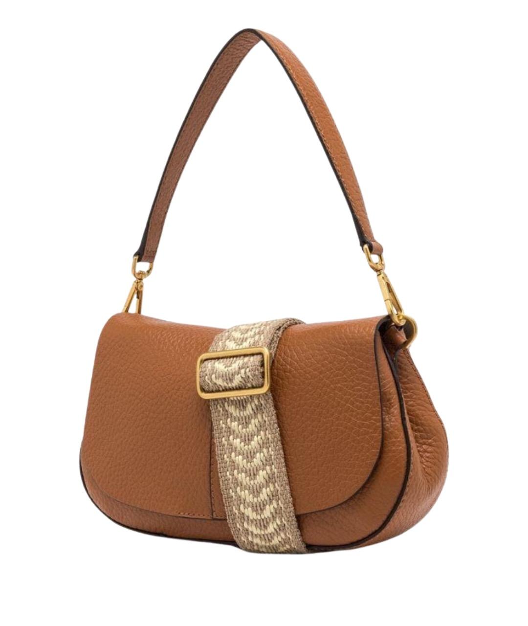 Gianni Chiarini Коричневая кожаная сумка с короткими ручками, фото 1