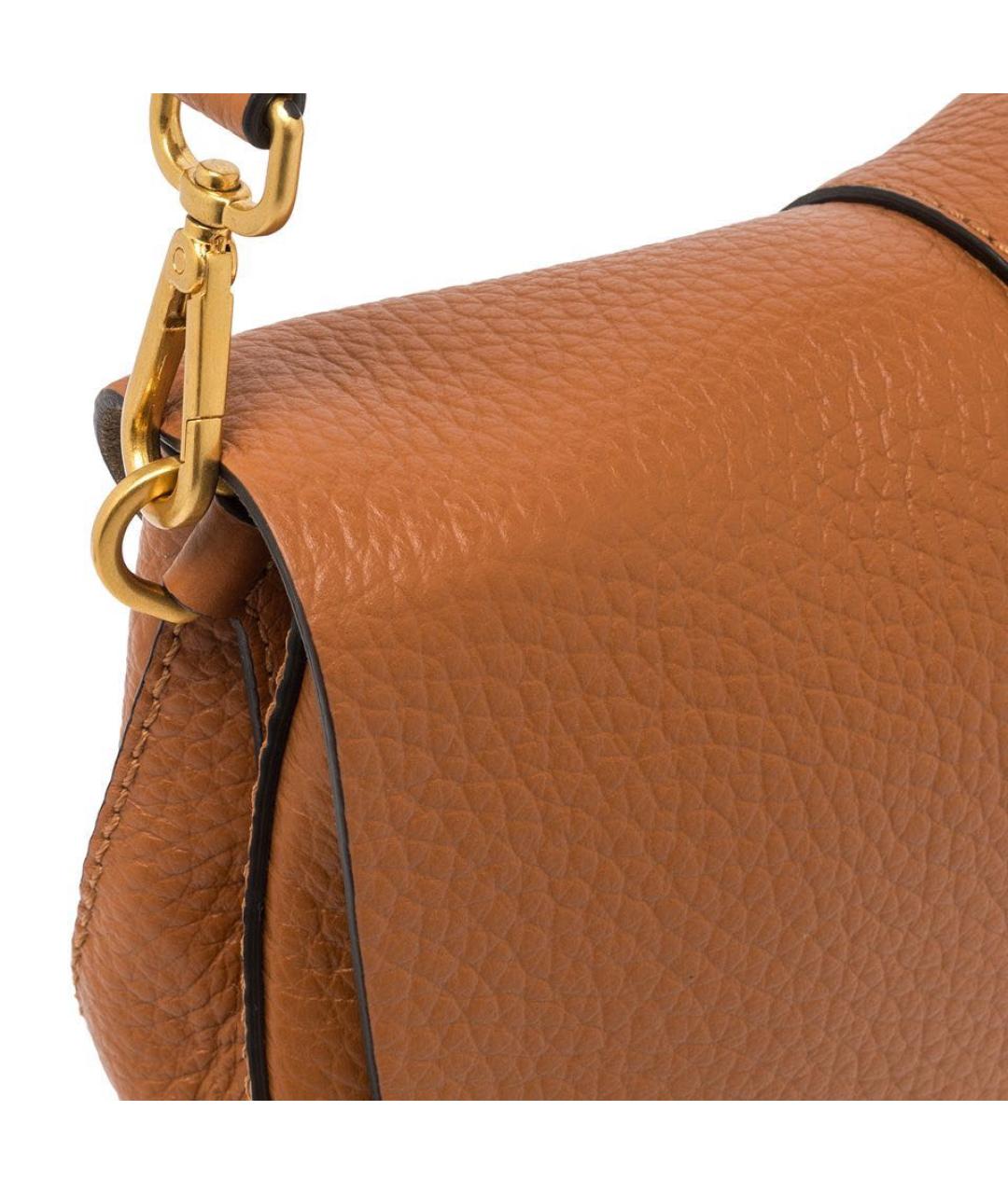 Gianni Chiarini Коричневая кожаная сумка с короткими ручками, фото 5