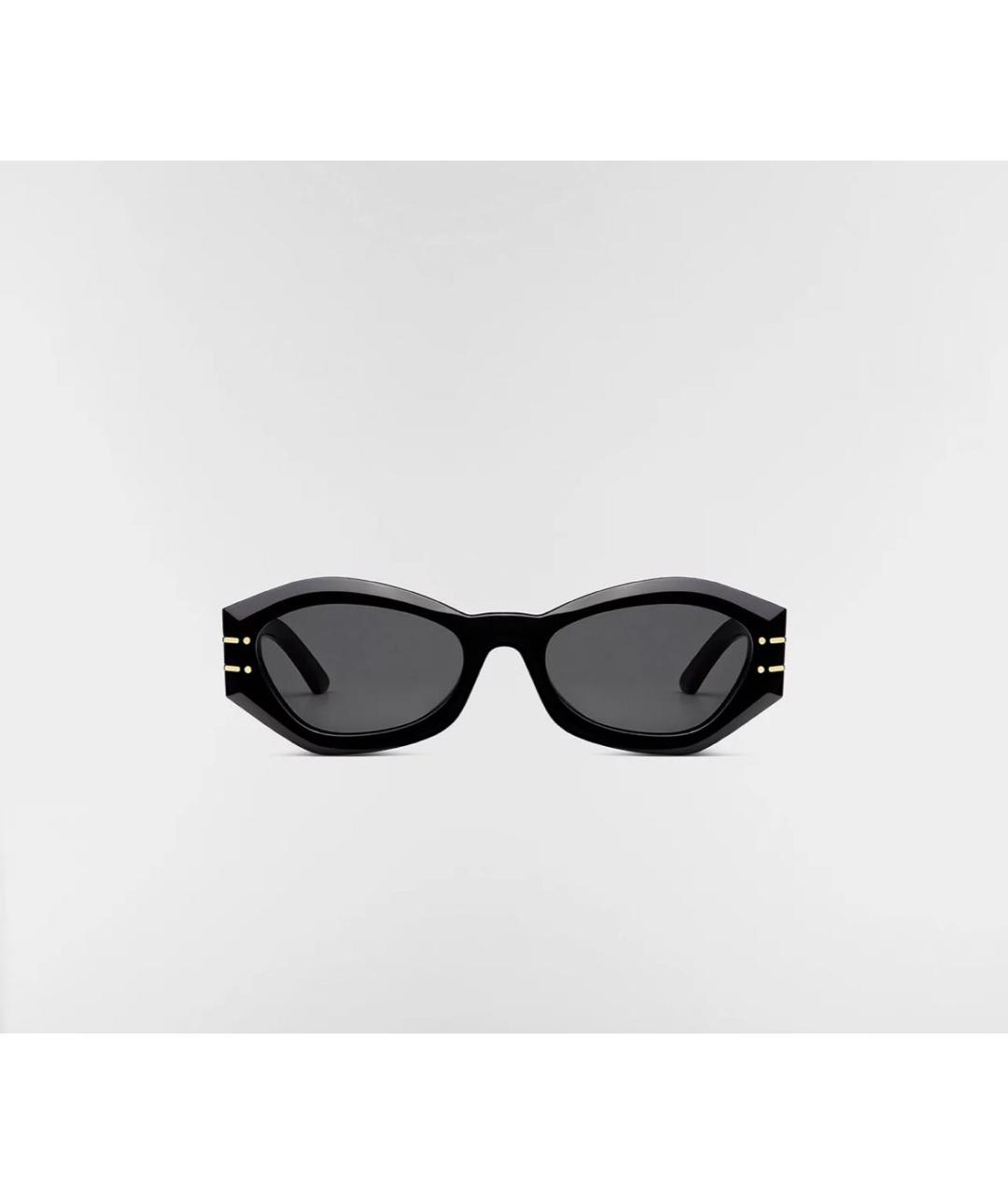 CHRISTIAN DIOR Черные пластиковые солнцезащитные очки, фото 2