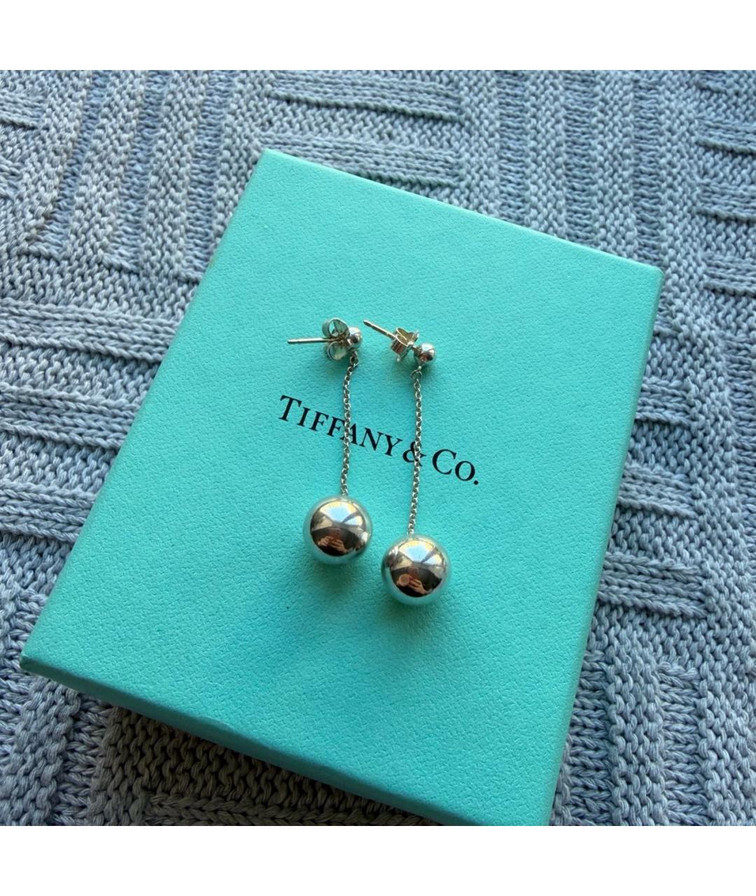 TIFFANY&CO Серебряные серебряные серьги, фото 2