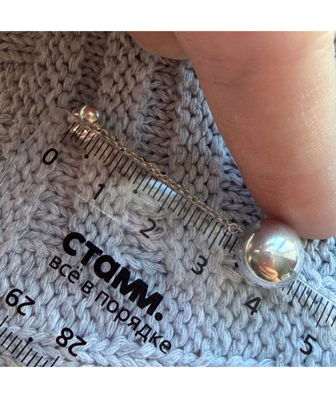 TIFFANY&CO Серебряные серебряные серьги, фото 6