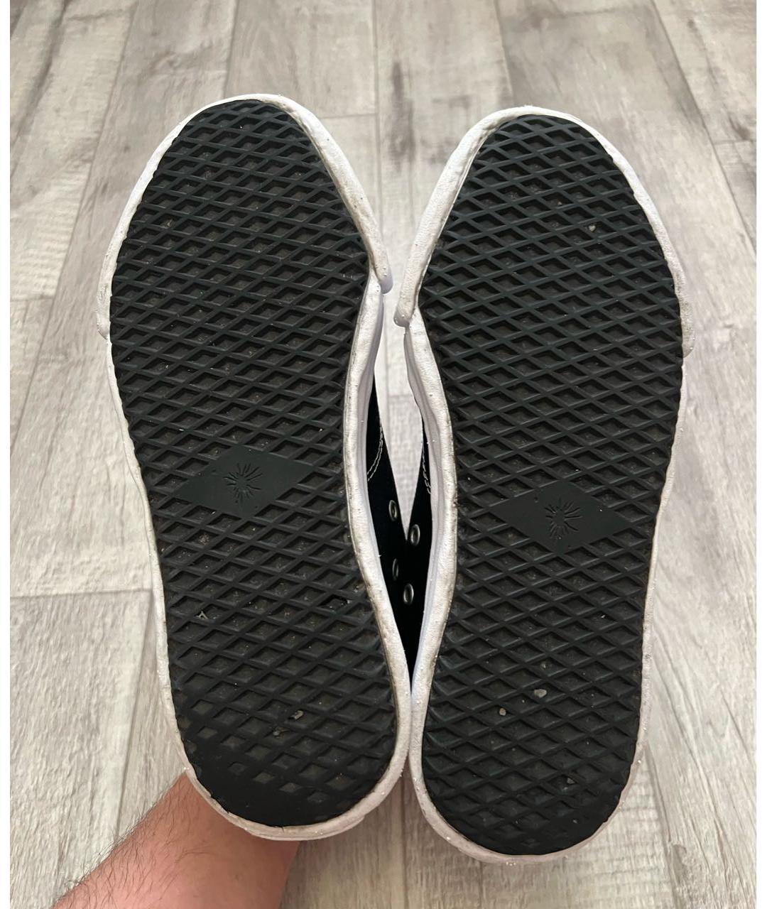 MAISON MIHARA YASUHIRO Черные текстильные высокие кроссовки / кеды, фото 7