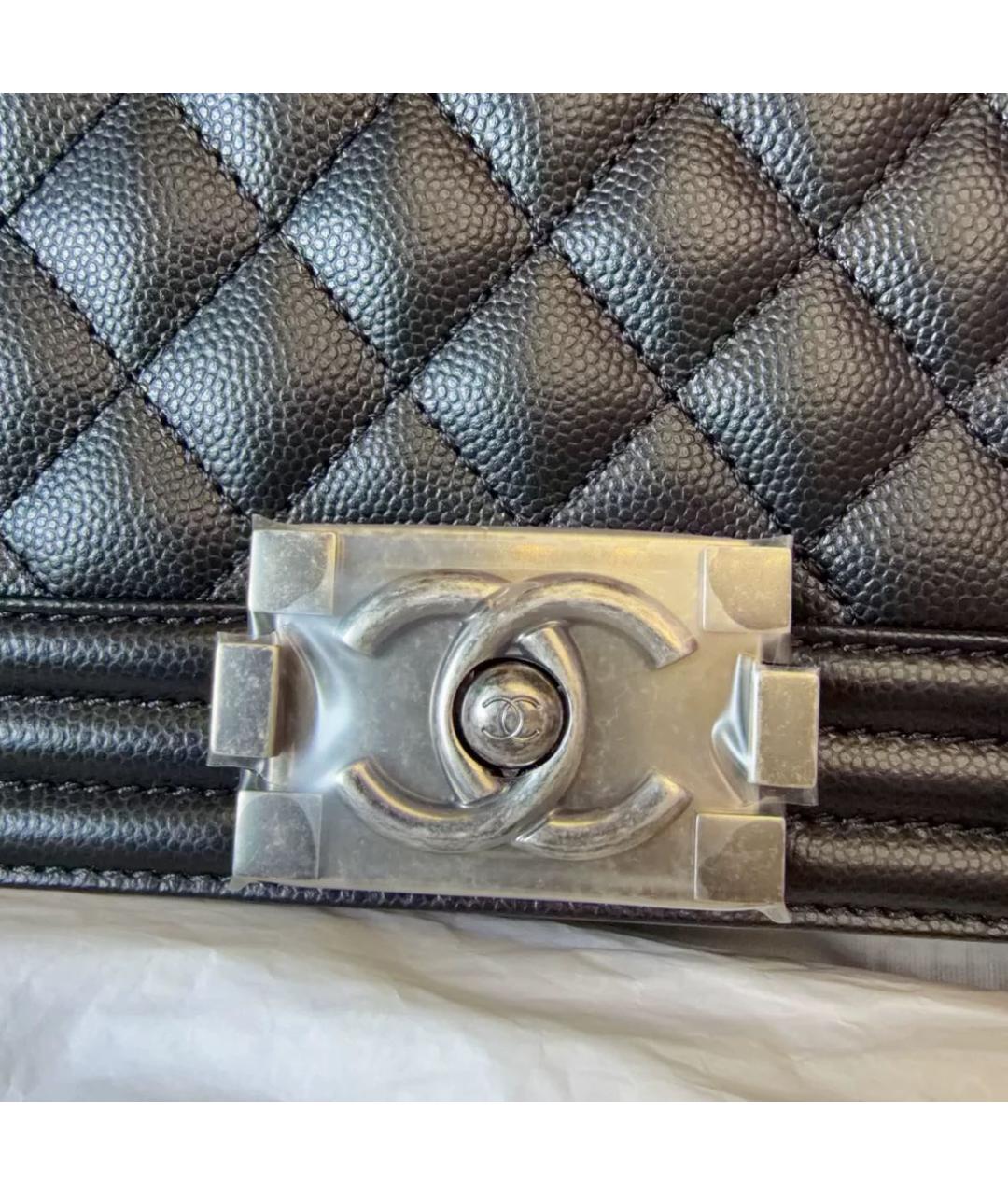 CHANEL Черная кожаная сумка через плечо, фото 3