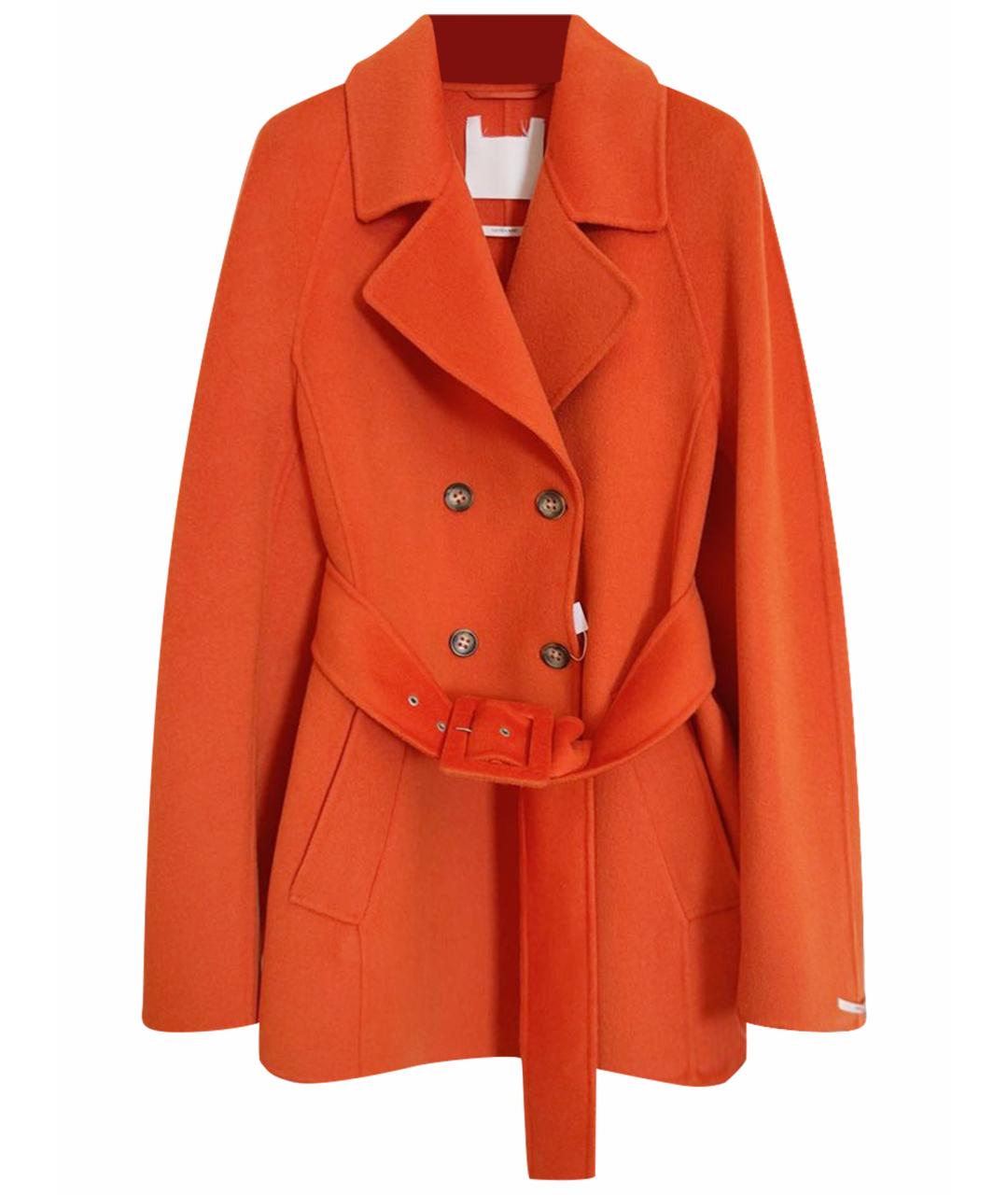 SPORTMAX Оранжевое шерстяное пальто, фото 1