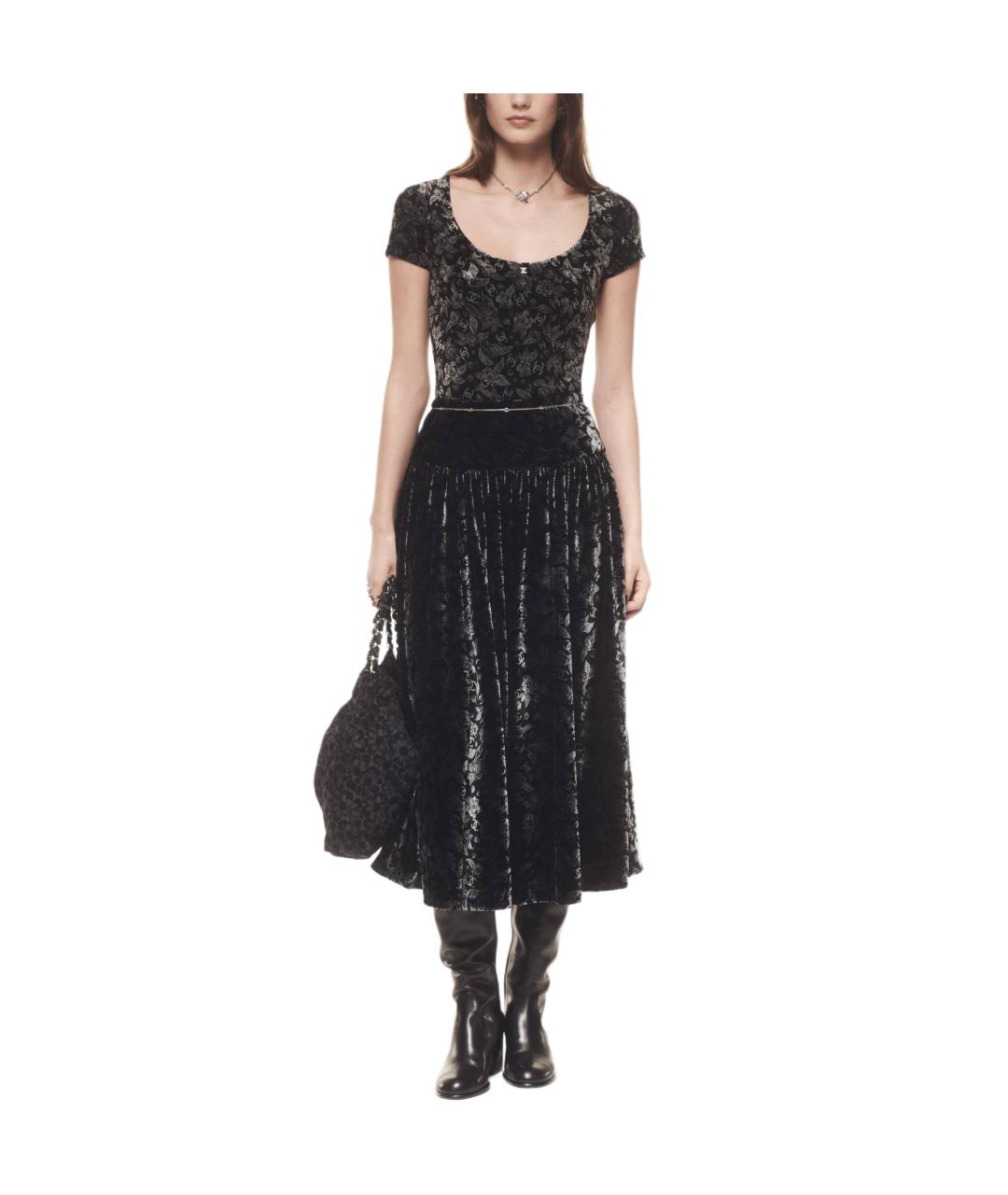 CHANEL Черная футболка, фото 5