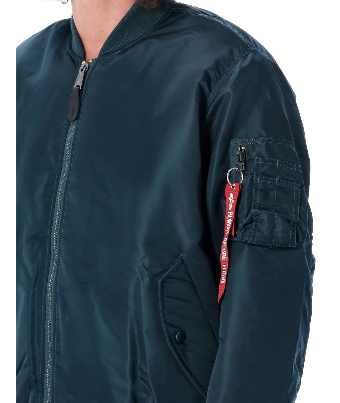 ALPHA INDUSTRIES Синяя полиамидовая куртка, фото 3