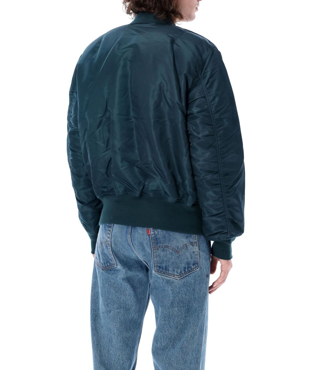 ALPHA INDUSTRIES Синяя полиамидовая куртка, фото 2