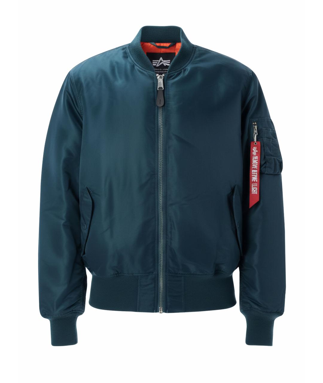 ALPHA INDUSTRIES Синяя полиамидовая куртка, фото 1