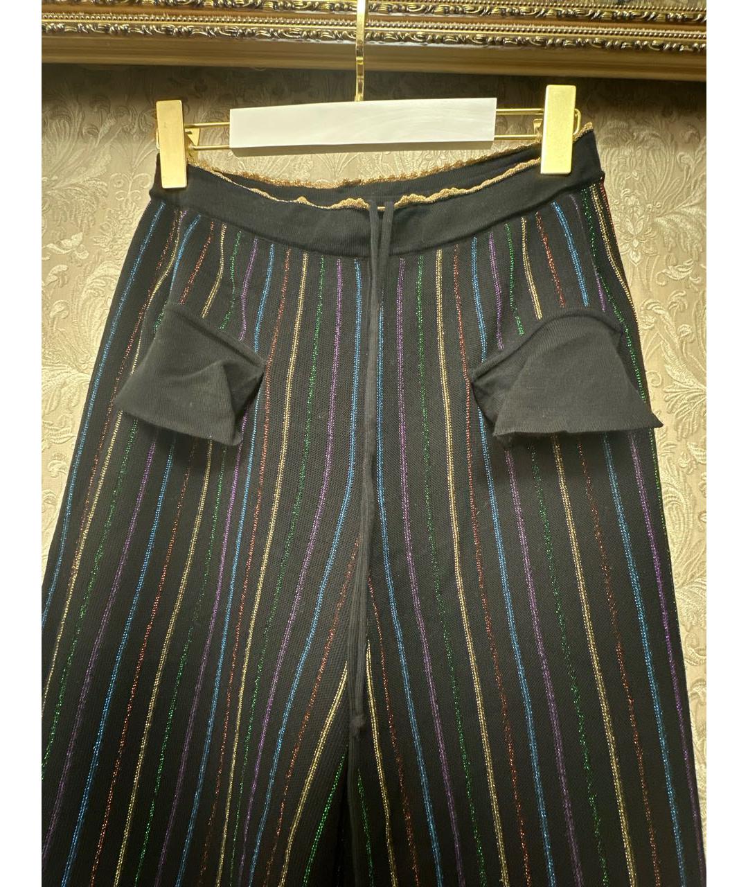 GUCCI Черные шерстяные брюки широкие, фото 4