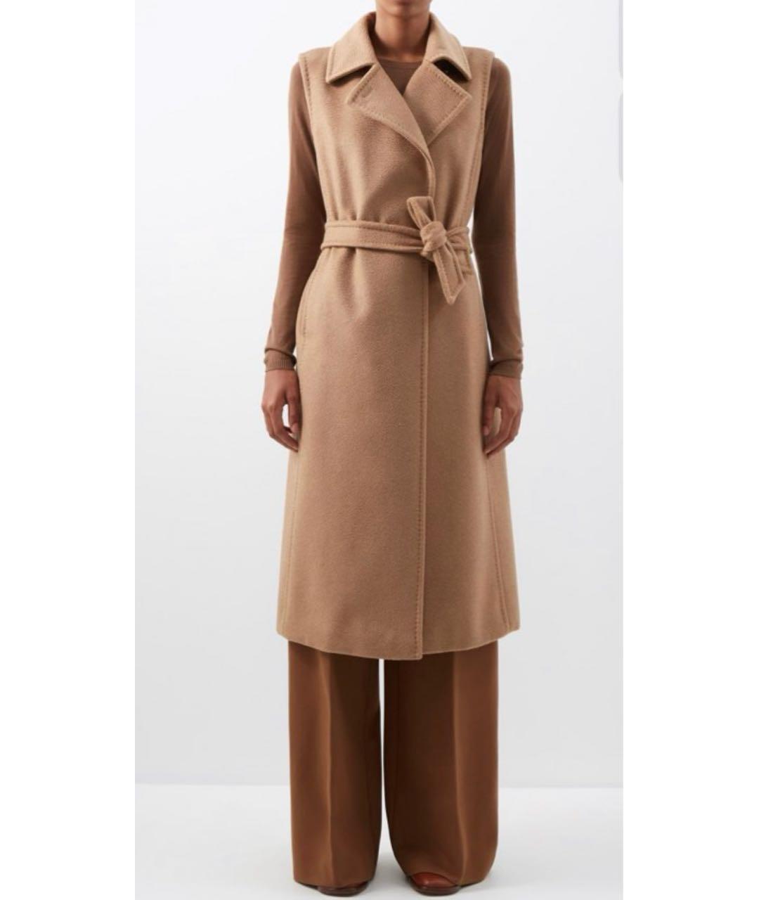 MAX MARA Бежевый кашемировый жилет, фото 7