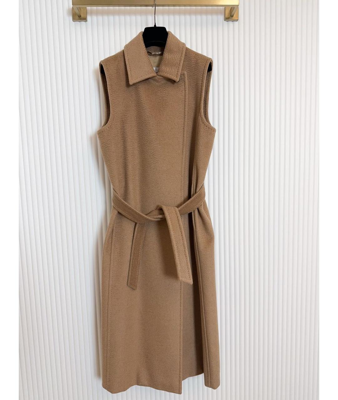 MAX MARA Бежевый кашемировый жилет, фото 5