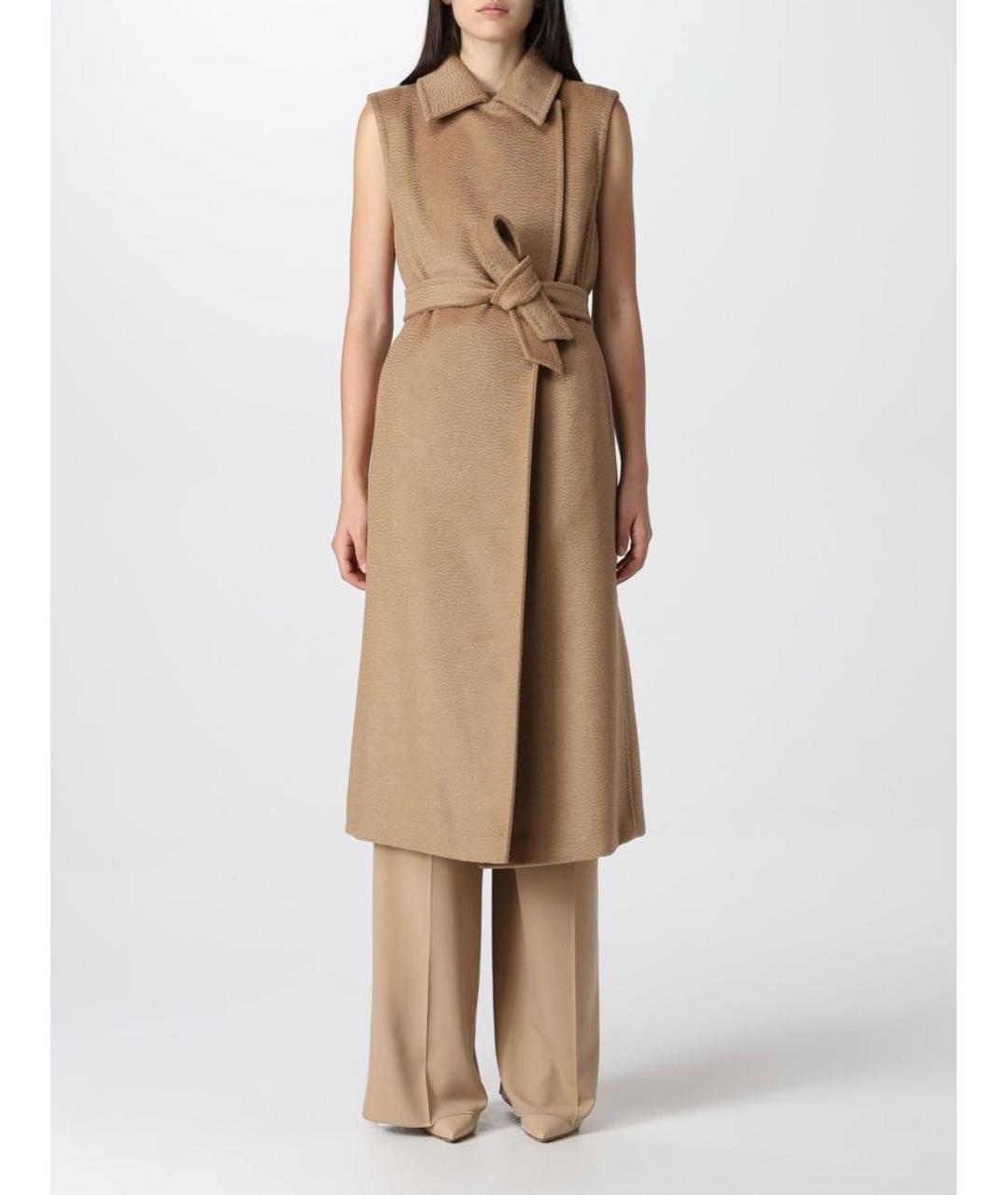 MAX MARA Бежевый кашемировый жилет, фото 8