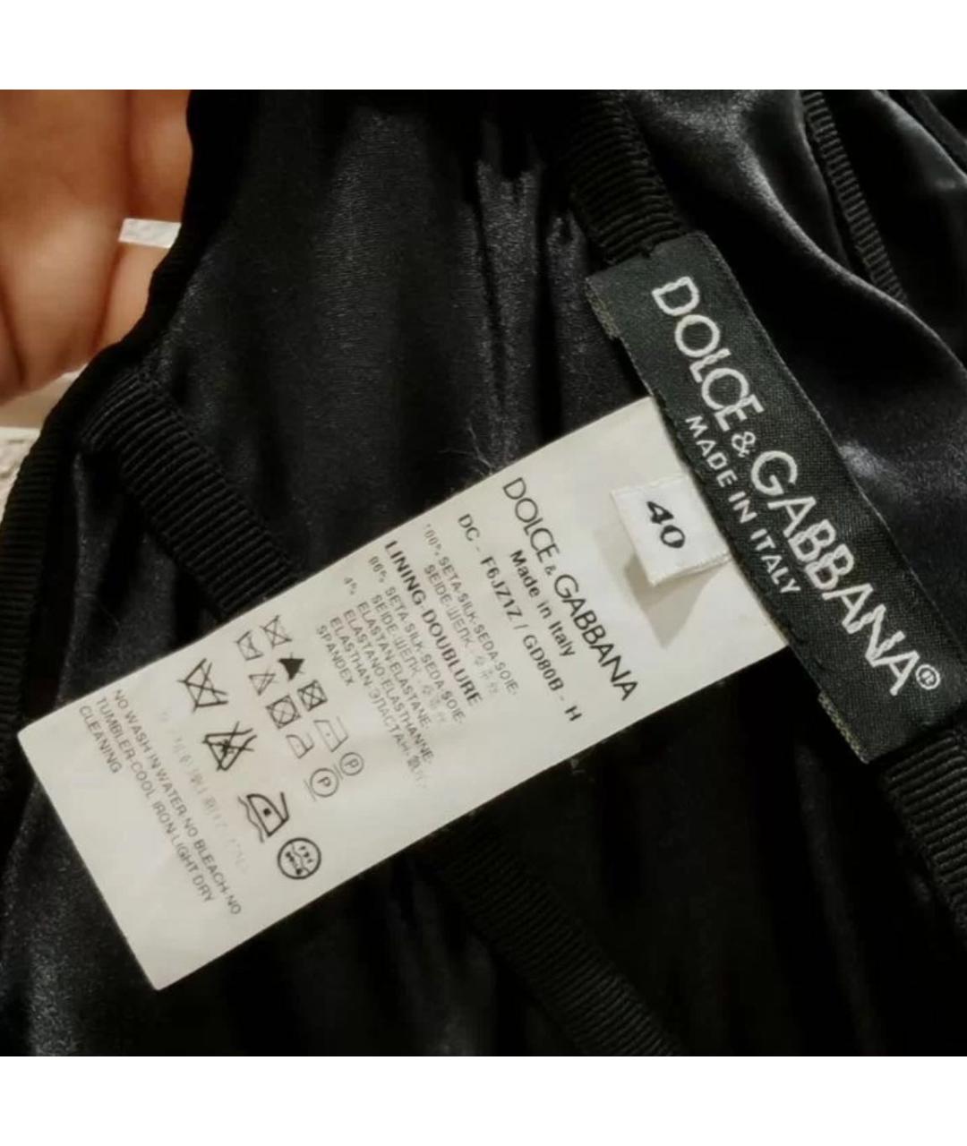 DOLCE&GABBANA Черное вечернее платье, фото 7