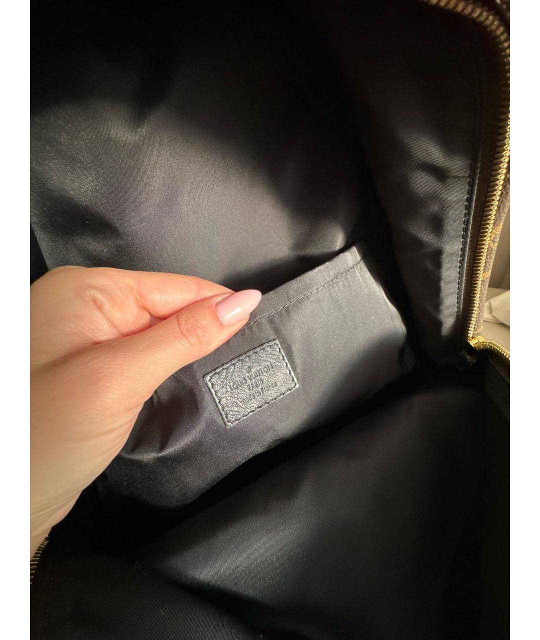 LOUIS VUITTON Коричневый кожаный рюкзак, фото 4