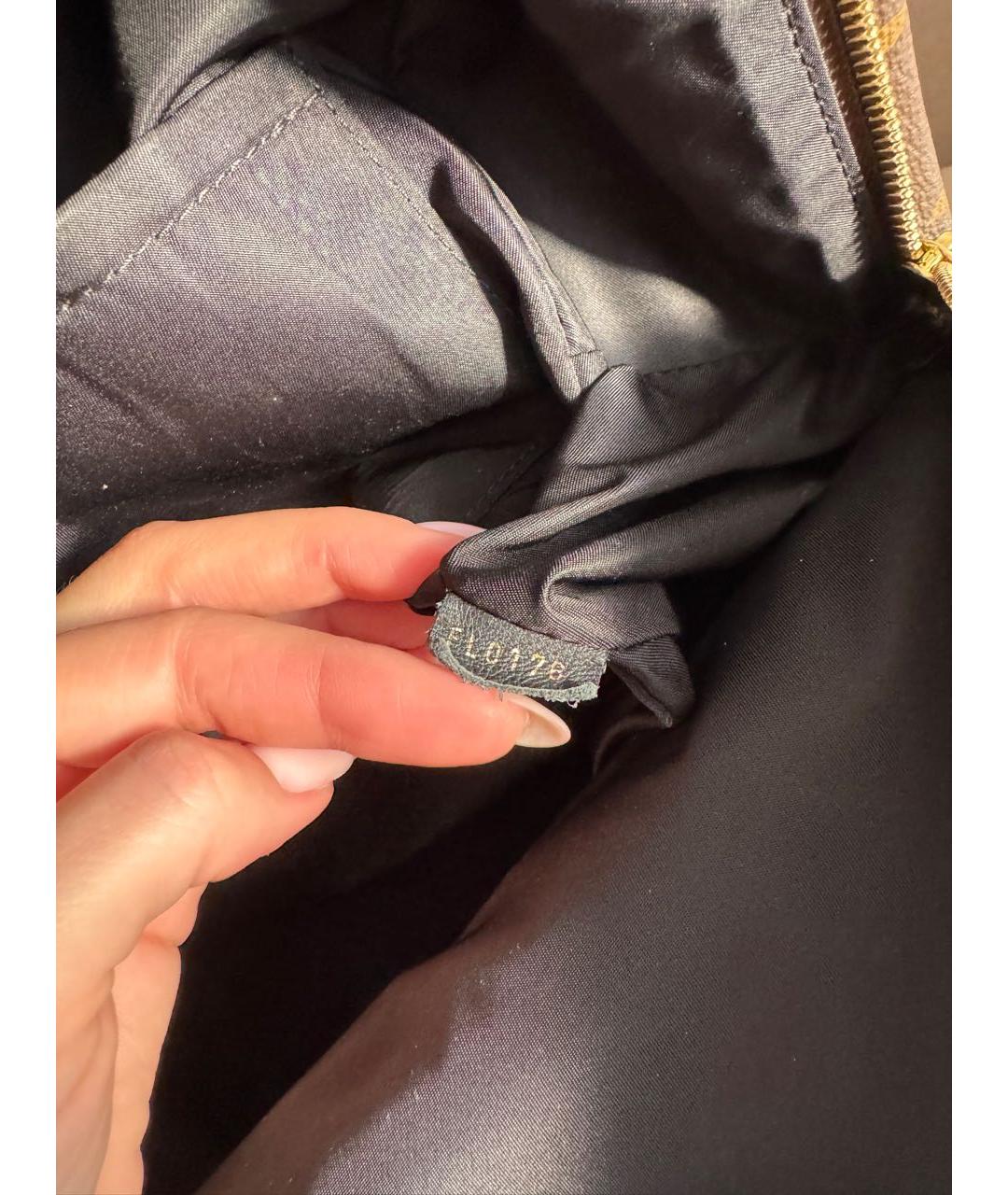 LOUIS VUITTON Коричневый кожаный рюкзак, фото 7