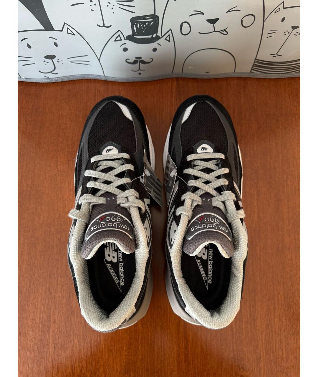 NEW BALANCE Черные замшевые кроссовки, фото 3