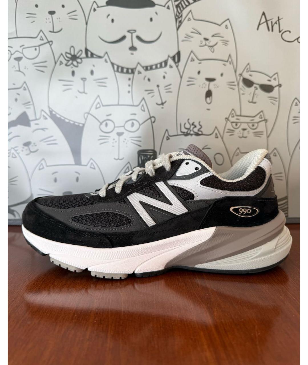 NEW BALANCE Черные замшевые кроссовки, фото 8