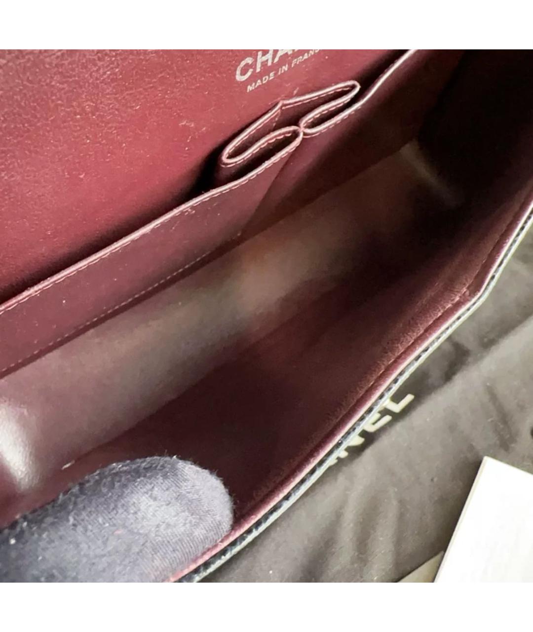 CHANEL Черная кожаная сумка через плечо, фото 8