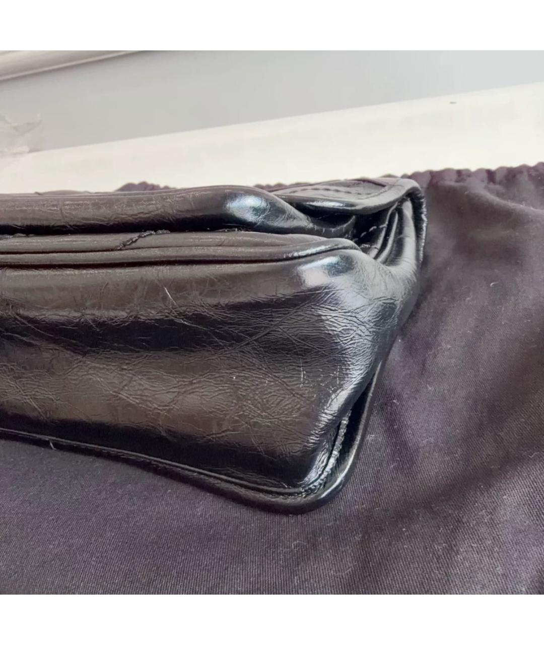 SAINT LAURENT Черная кожаная сумка через плечо, фото 7