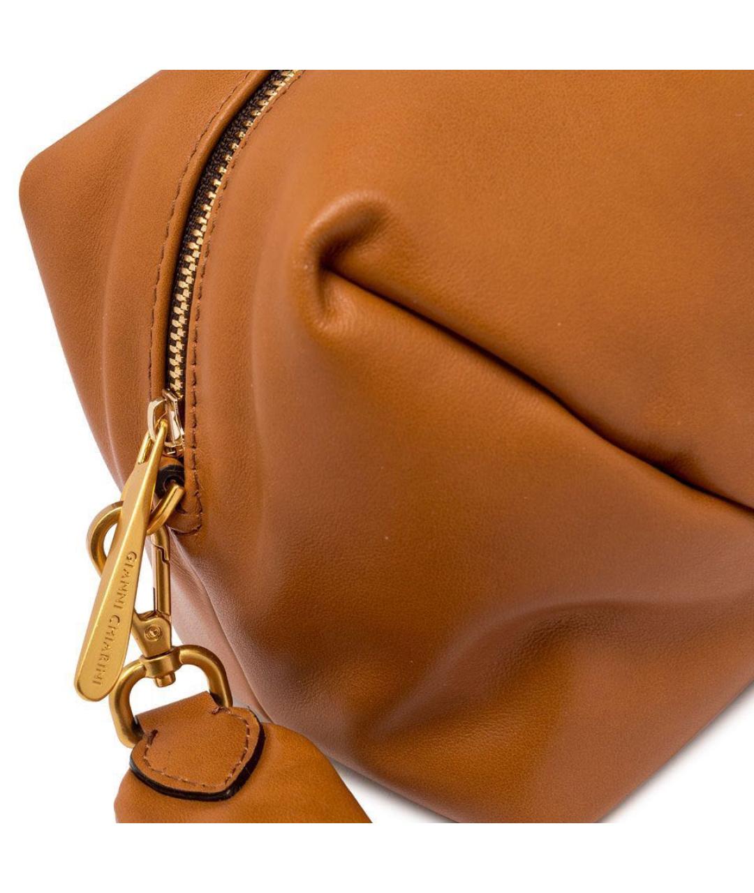 Gianni Chiarini Оранжевая кожаная сумка через плечо, фото 5