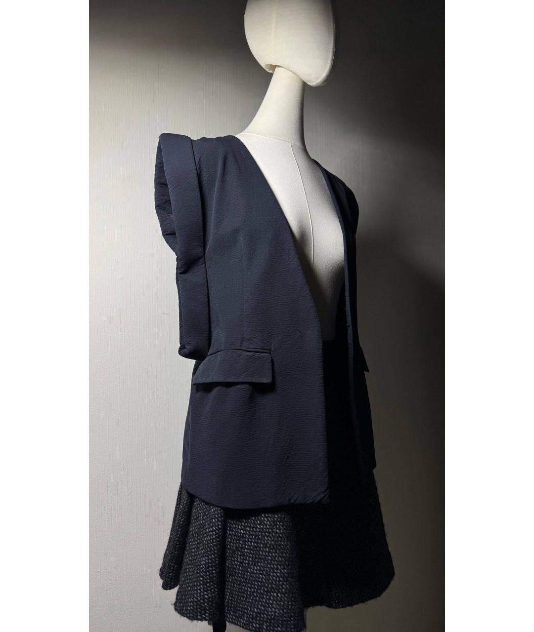 MAISON MARGIELA Темно-синий жакет/пиджак, фото 4