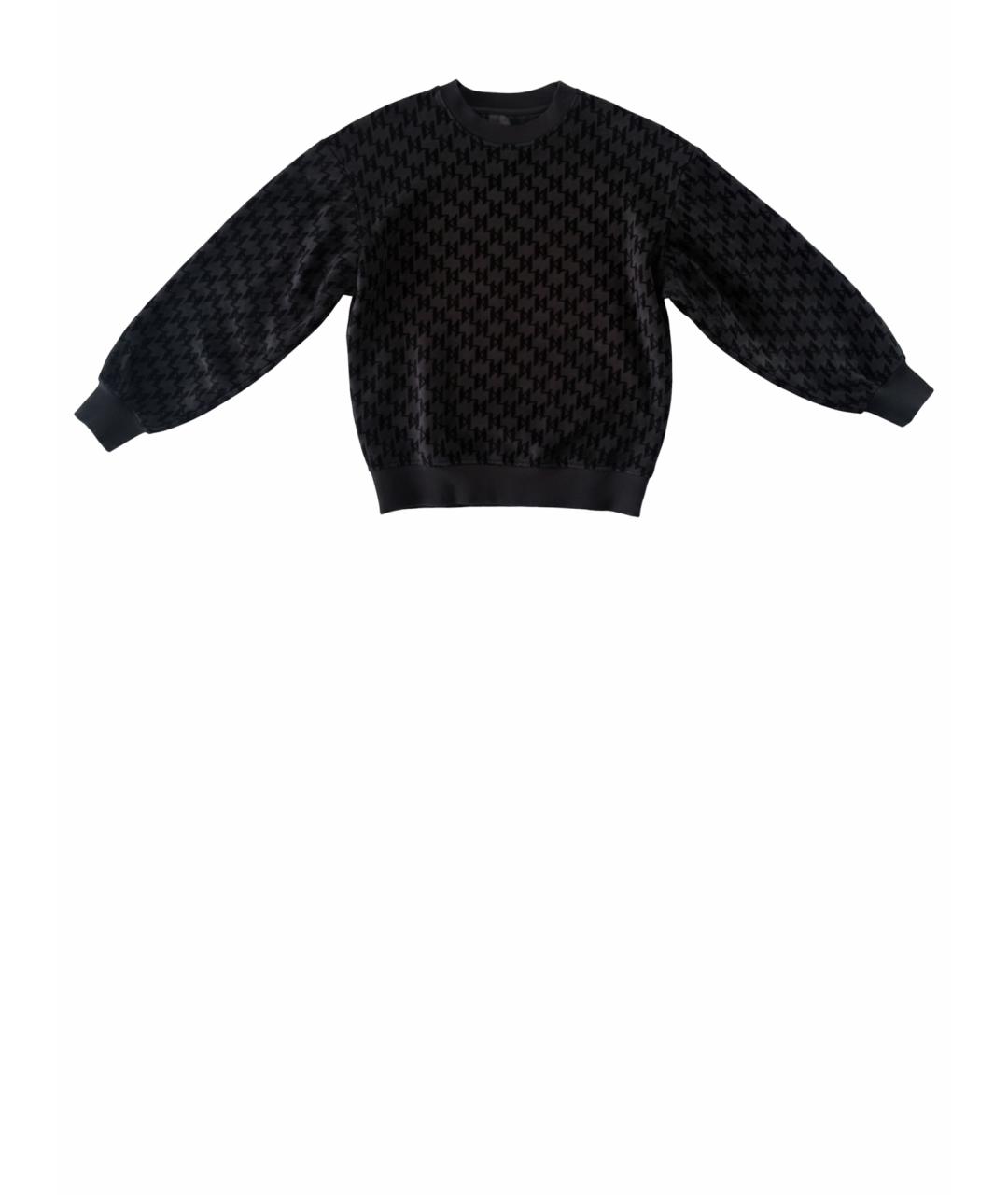 KARL LAGERFELD Черный хлопко-эластановый костюм с брюками, фото 1