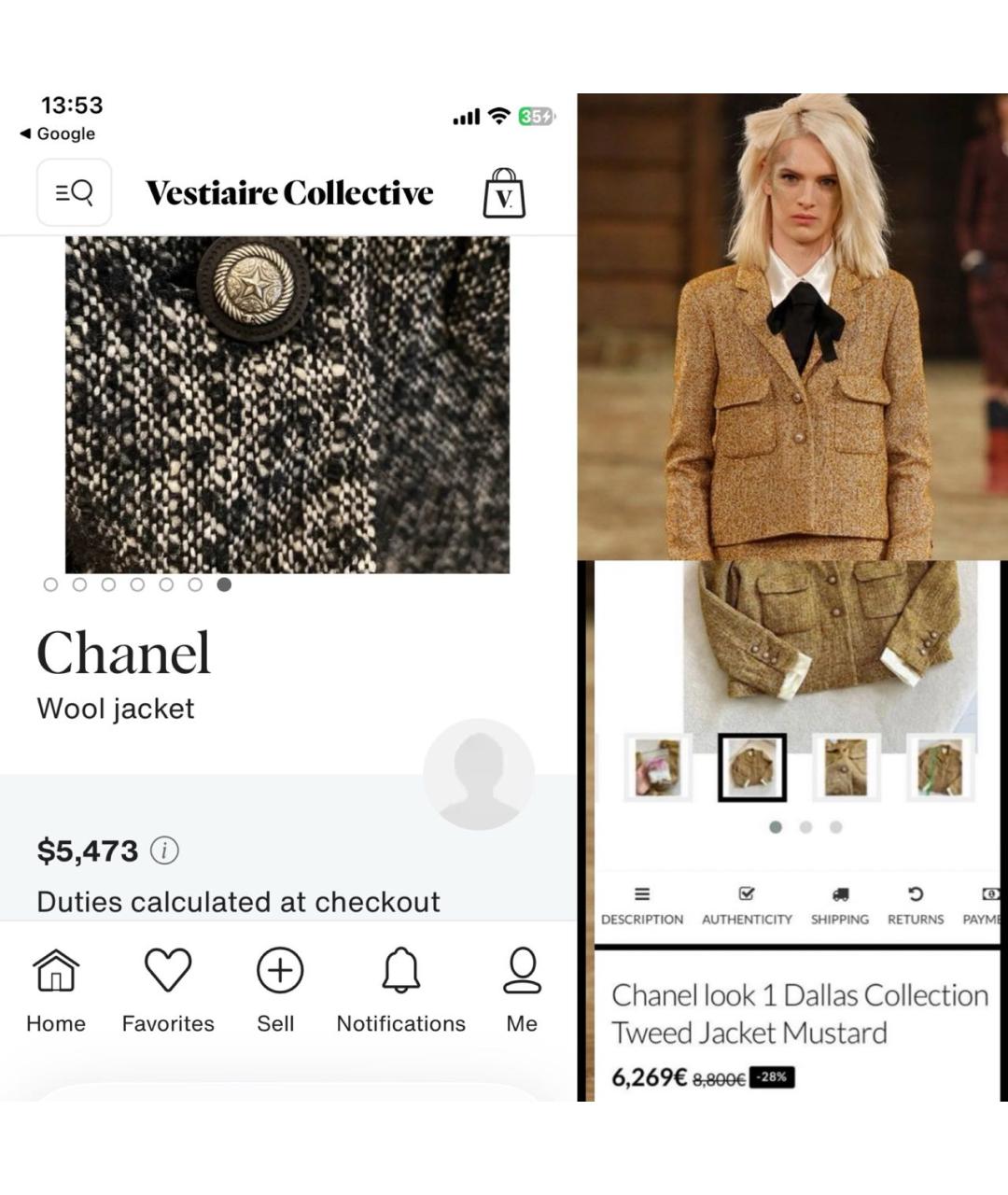 CHANEL Серый твидовый жакет/пиджак, фото 7