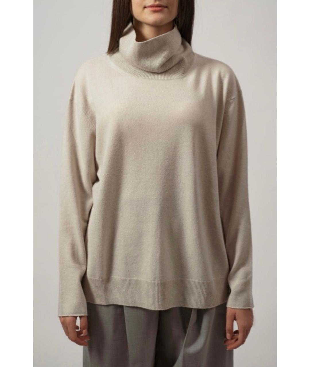 FABIANA FILIPPI Бежевая шерстяная водолазка, фото 2