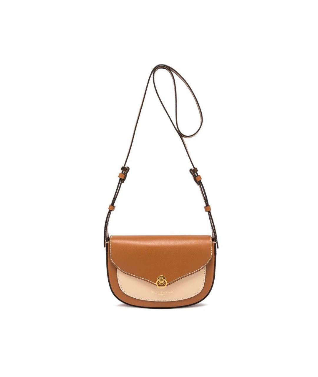 Gianni Chiarini Коричневая кожаная сумка через плечо, фото 6