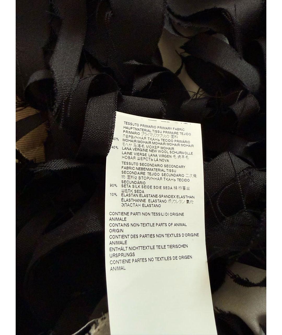 MAISON MARGIELA Черная шелковая блузы, фото 6