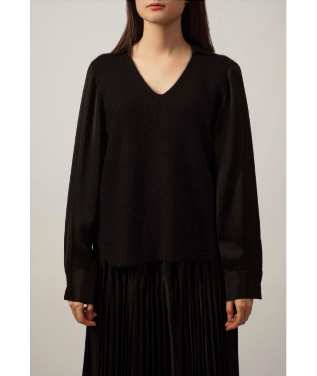 FABIANA FILIPPI Черный шерстяной джемпер / свитер, фото 2