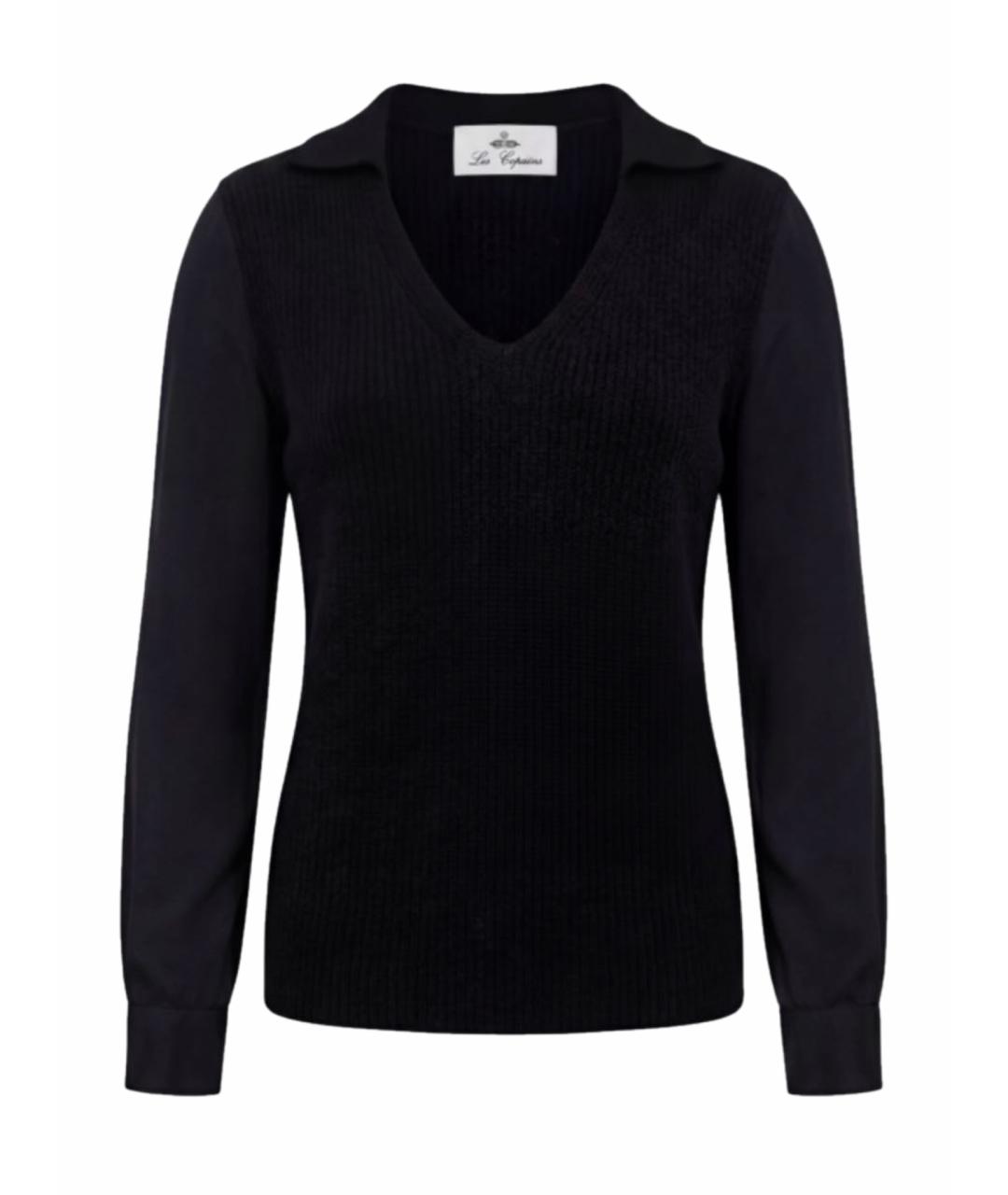 FABIANA FILIPPI Черный шерстяной джемпер / свитер, фото 1