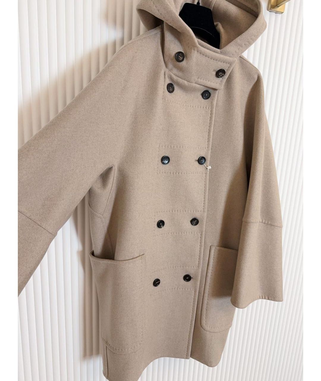 MAX MARA Бежевое кашемировое пальто, фото 4