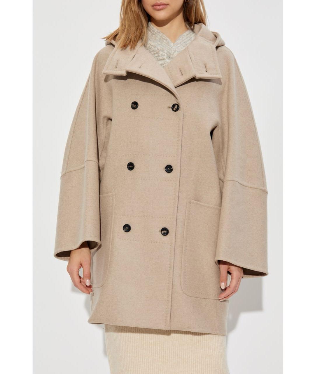 MAX MARA Бежевое кашемировое пальто, фото 7