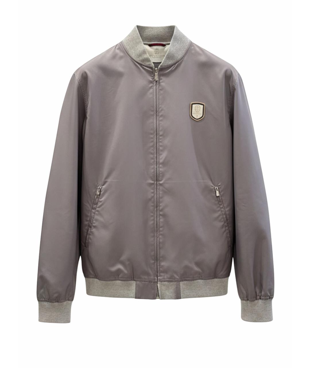 BRUNELLO CUCINELLI Серая хлопковая куртка, фото 1