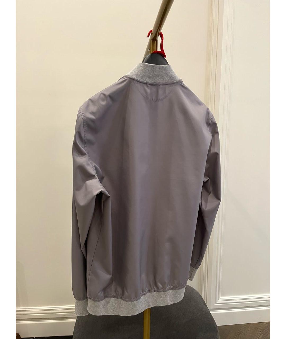 BRUNELLO CUCINELLI Серая хлопковая куртка, фото 2