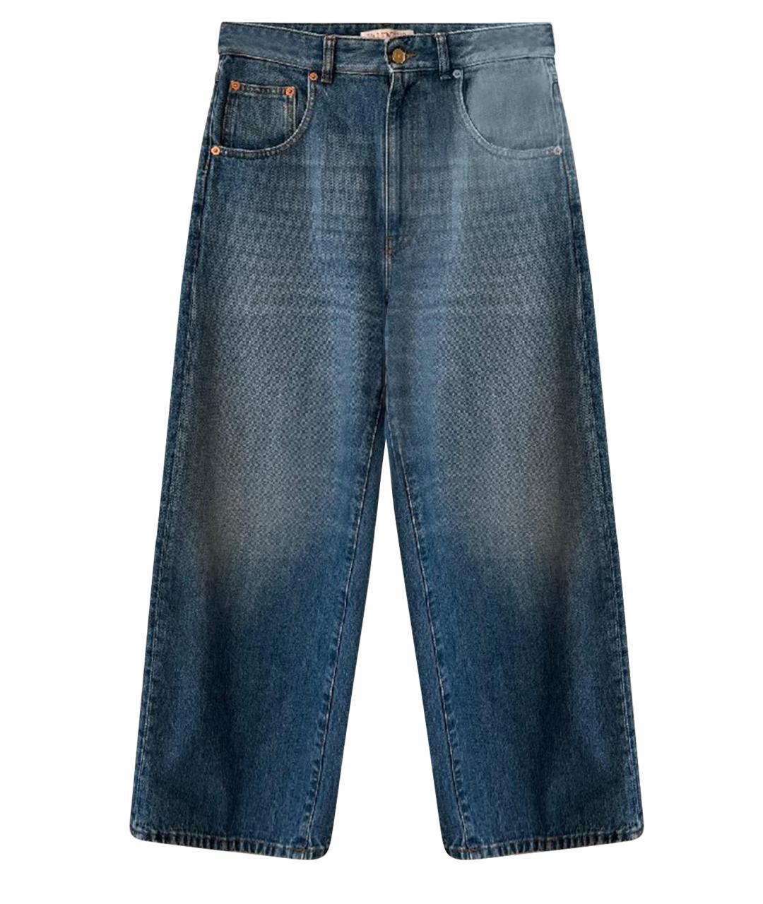 VALENTINO Темно-синие джинсы слим, фото 1