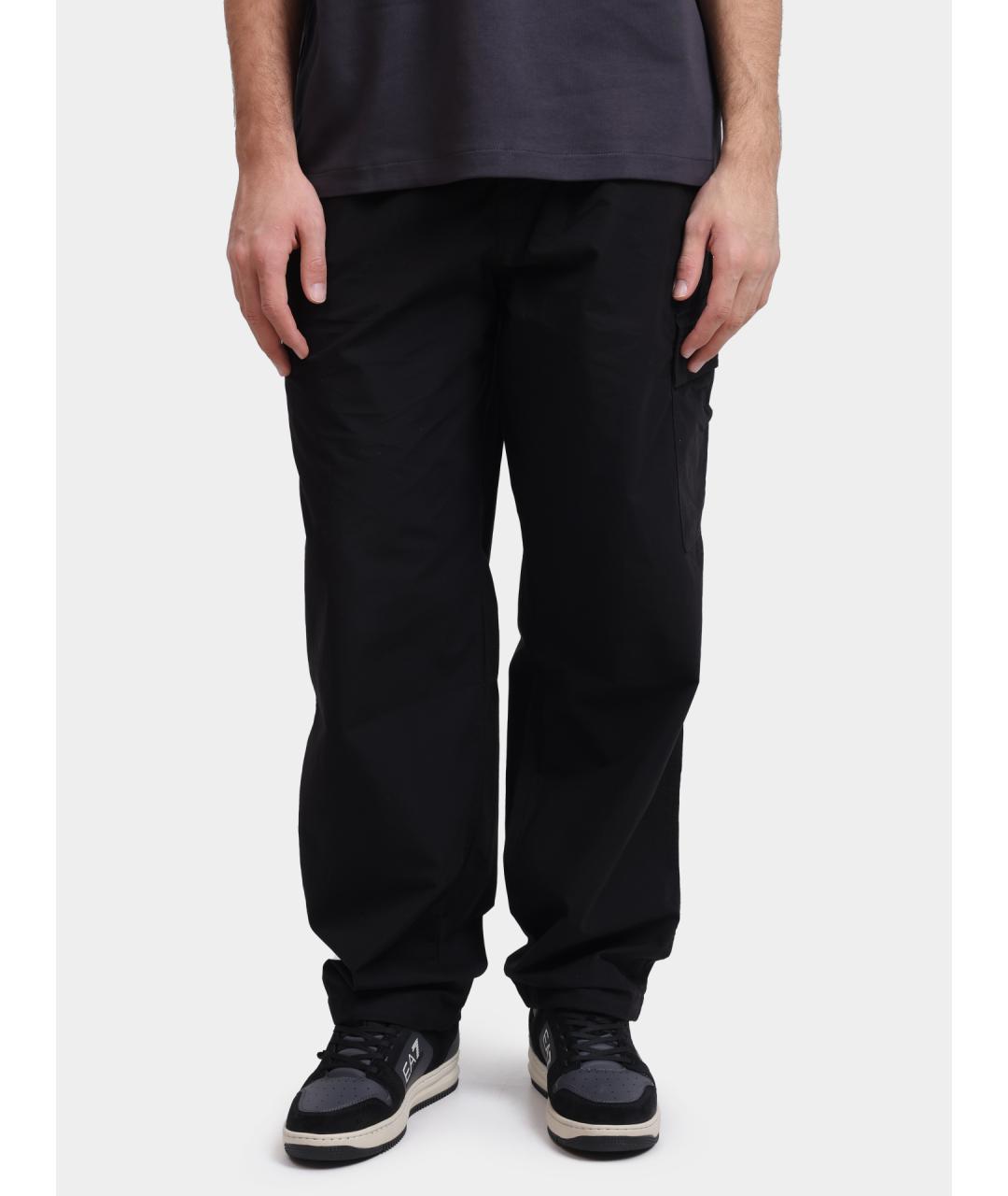 CALVIN KLEIN Черные хлопковые повседневные брюки, фото 5