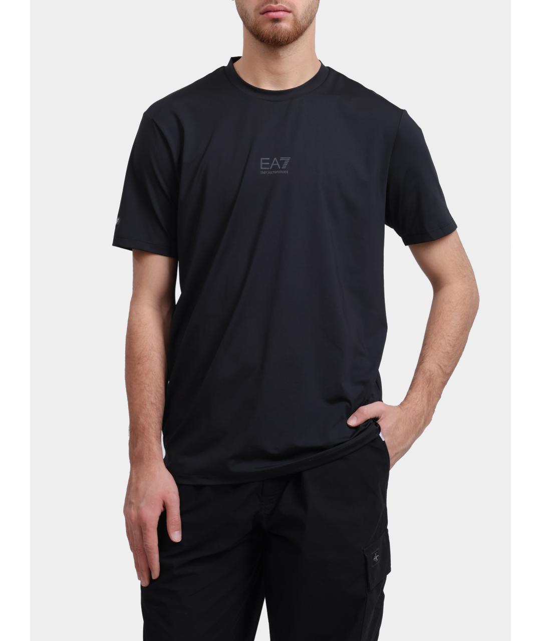EA7 Черная футболка, фото 6