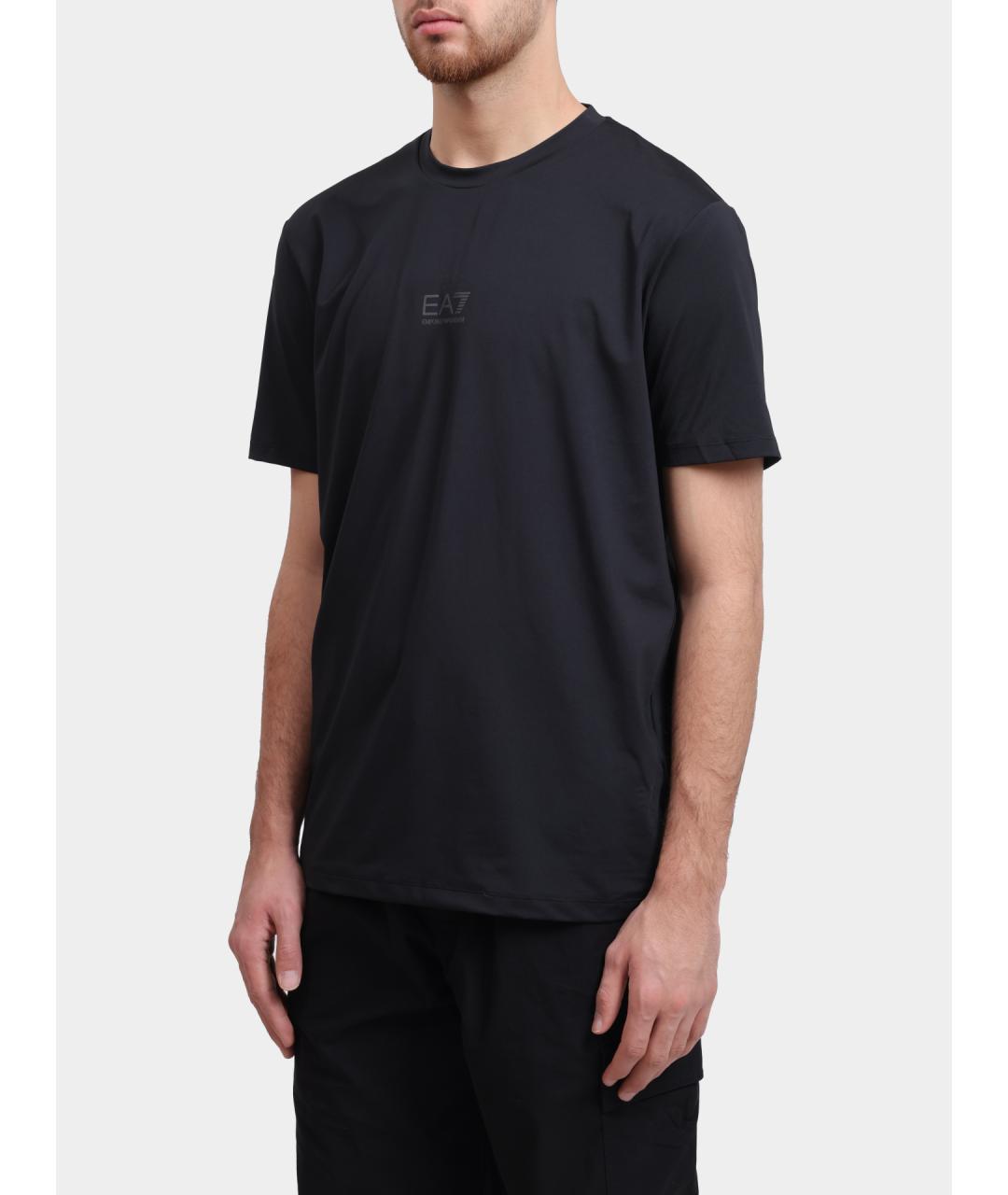 EA7 Черная футболка, фото 3