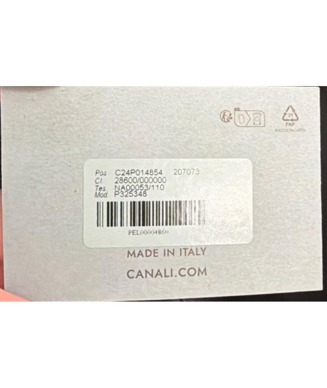 CANALI Черный кожаный портфель, фото 9