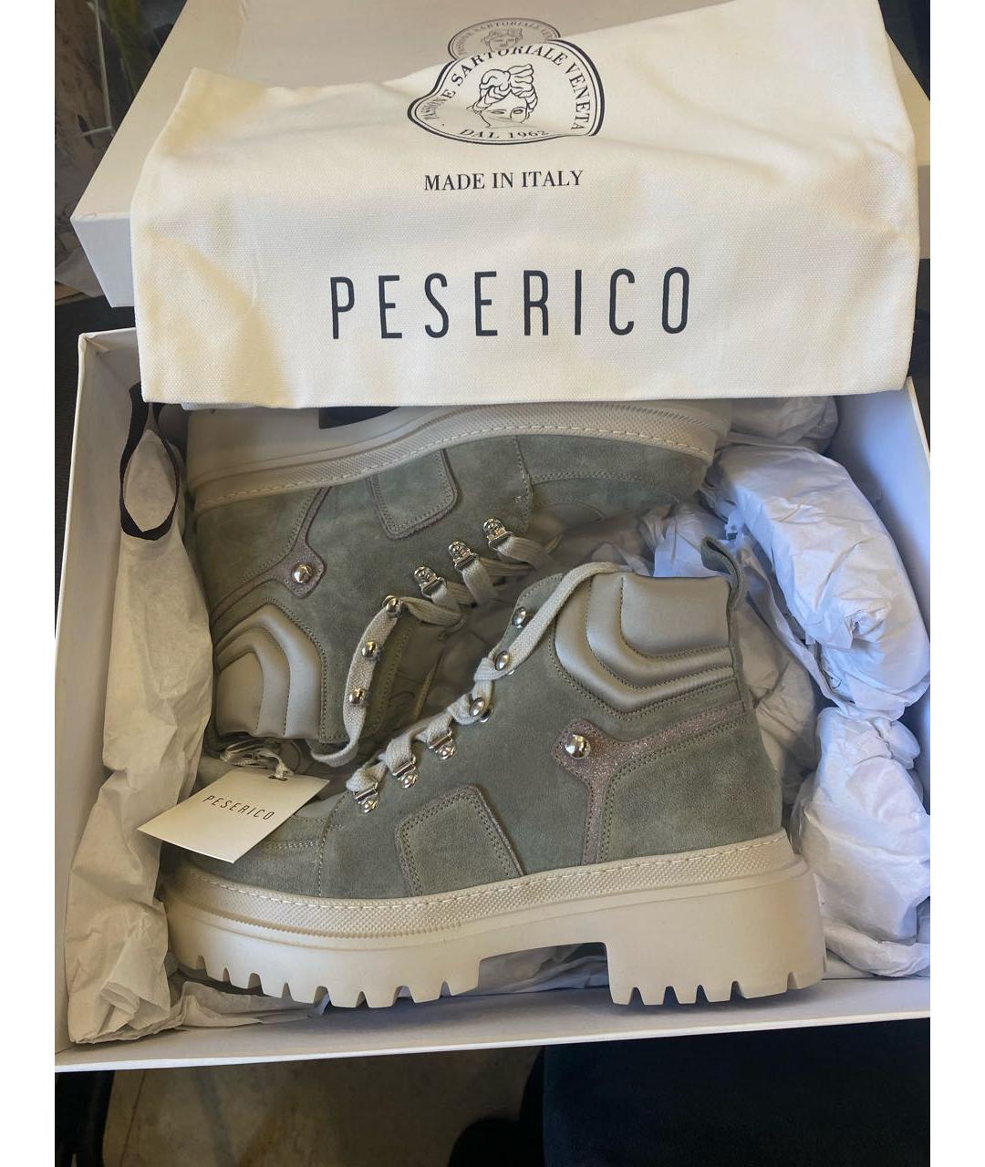 PESERICO Антрацитовые ботинки, фото 6