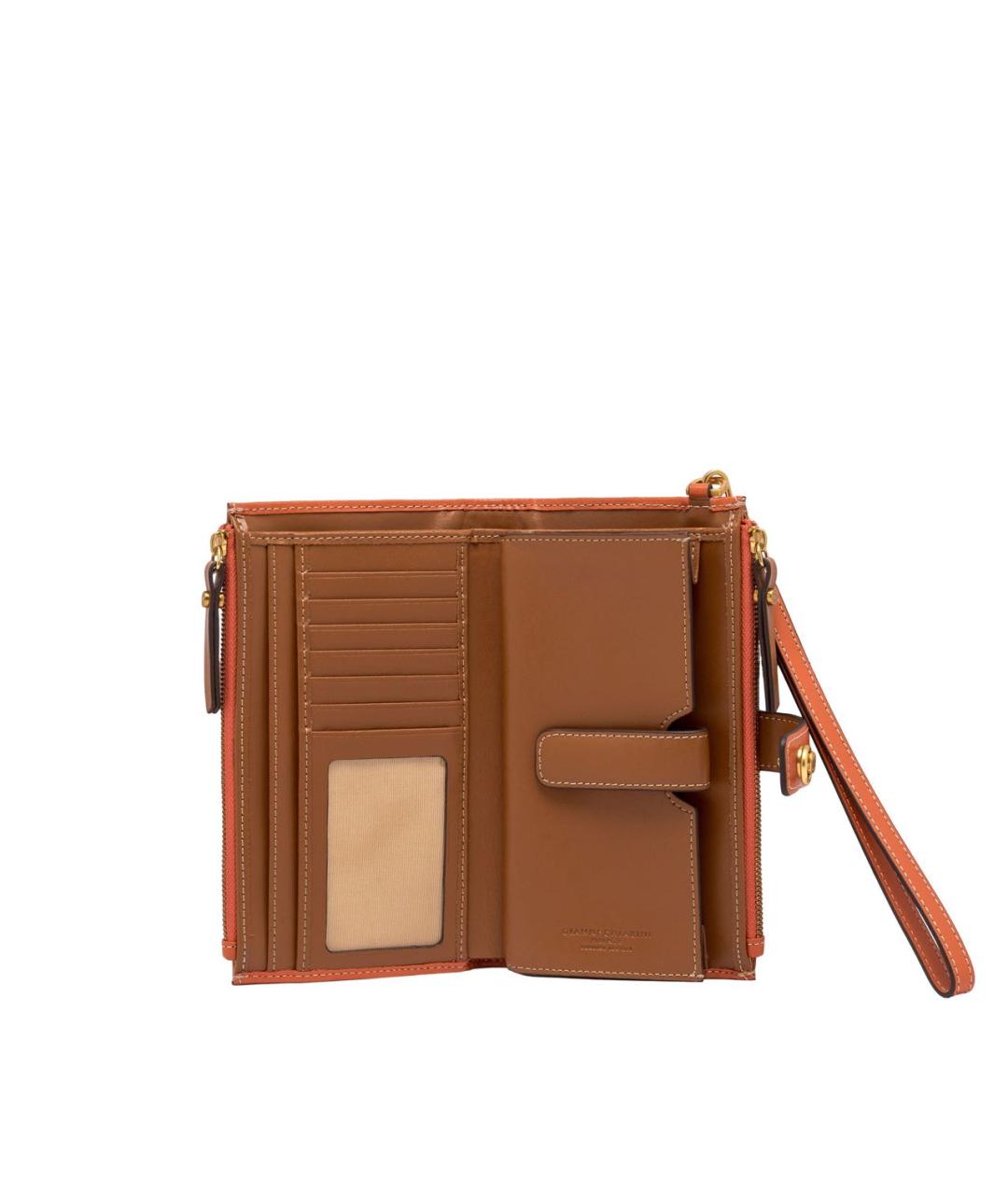 Gianni Chiarini Оранжевый кожаный кошелек, фото 5