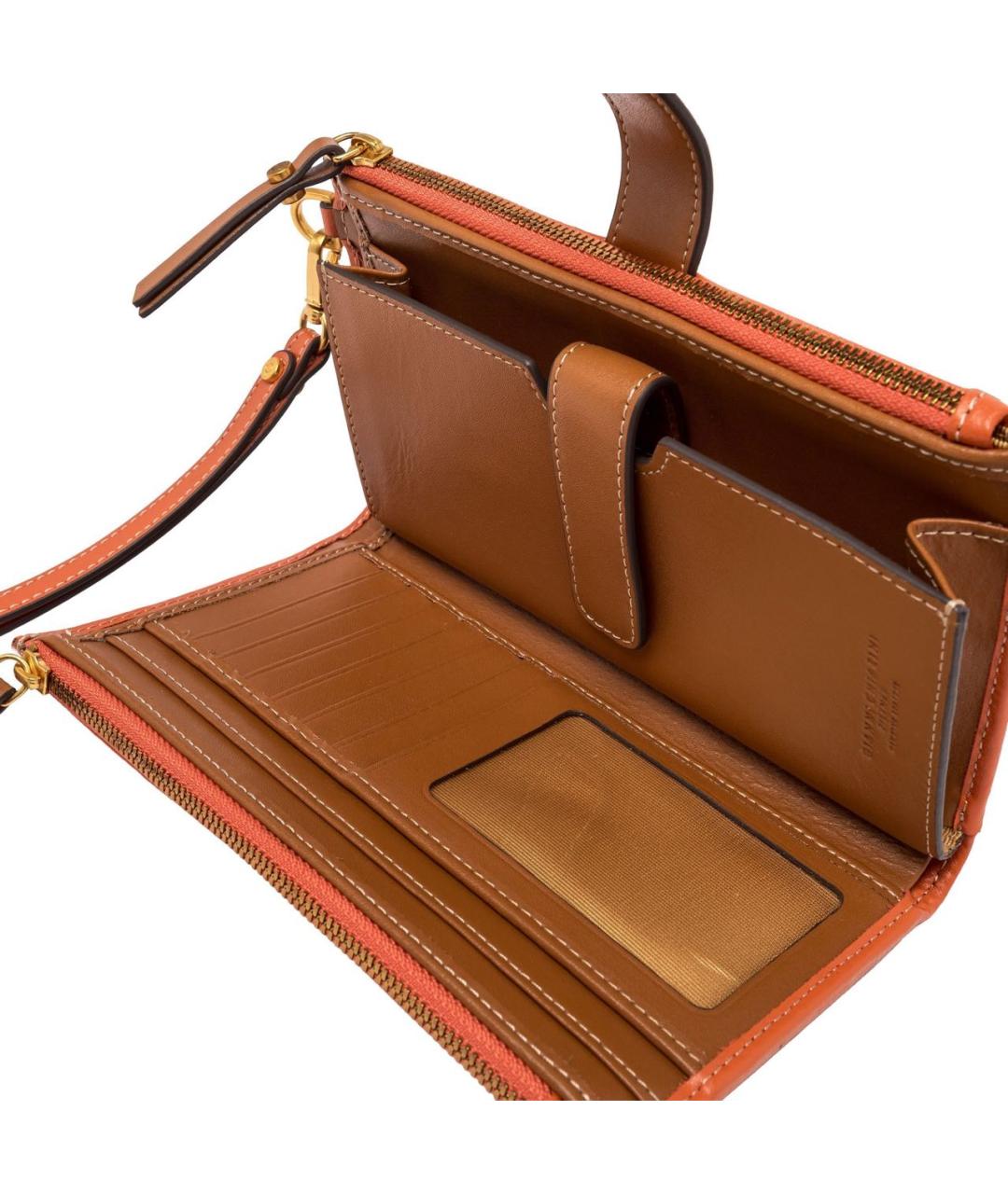 Gianni Chiarini Оранжевый кожаный кошелек, фото 4