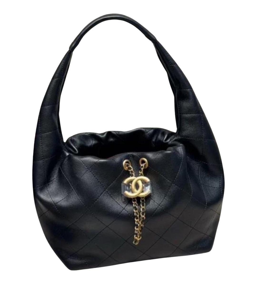 CHANEL Черная кожаная сумка тоут, фото 1