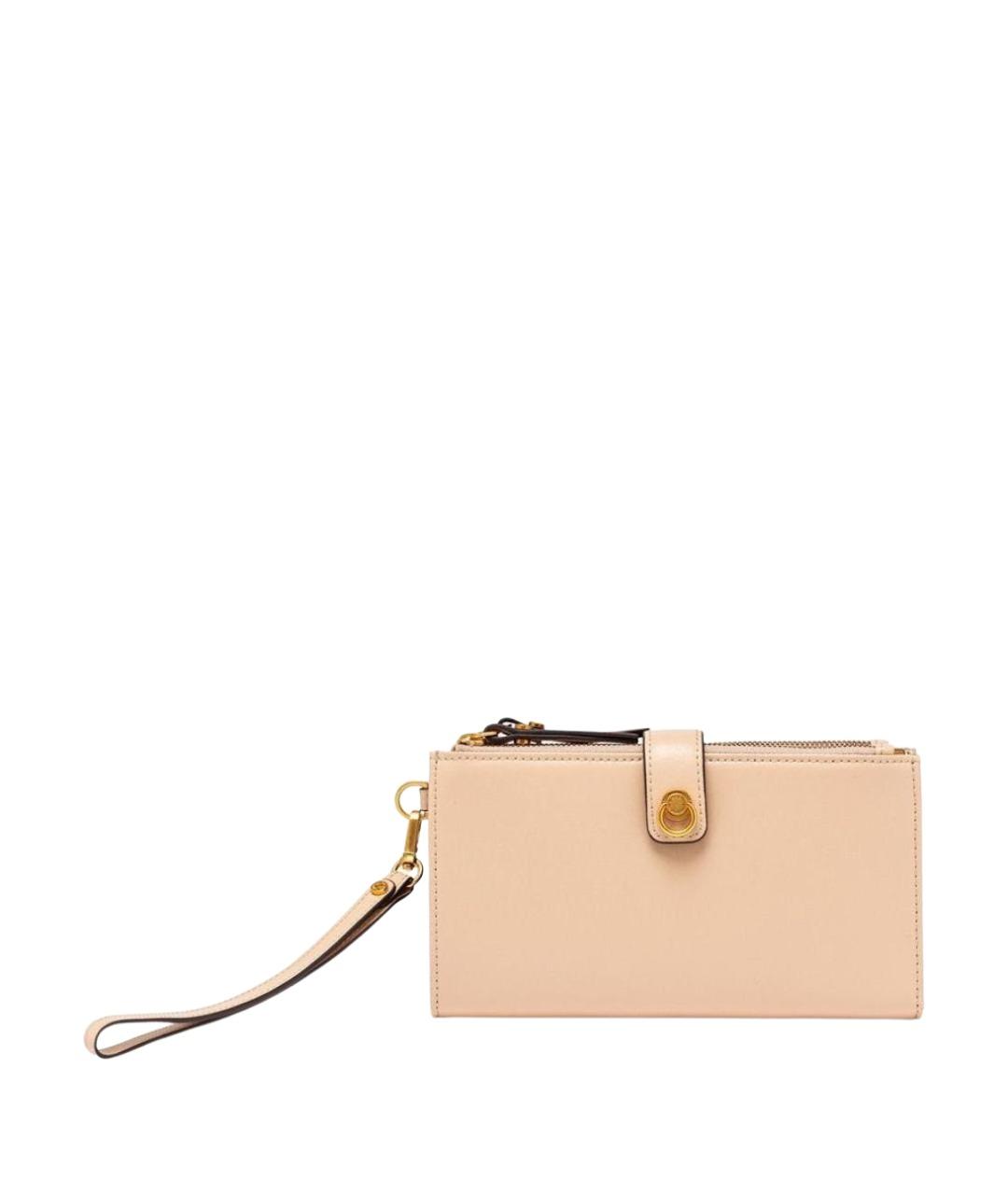 Gianni Chiarini Бежевый кожаный кошелек, фото 1