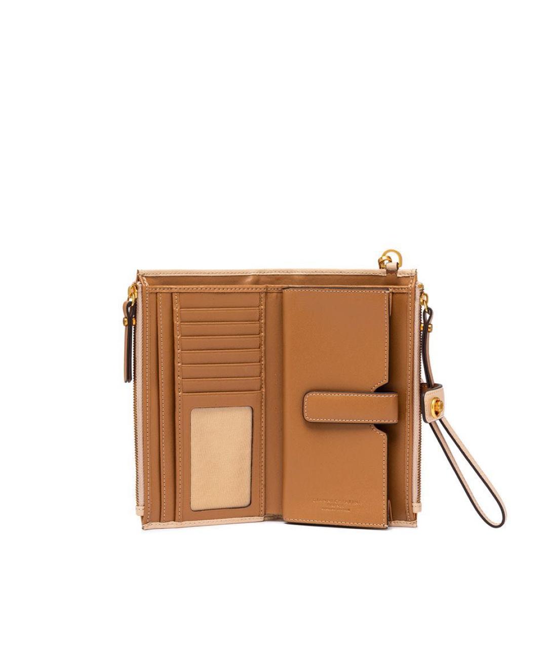 Gianni Chiarini Бежевый кожаный кошелек, фото 5